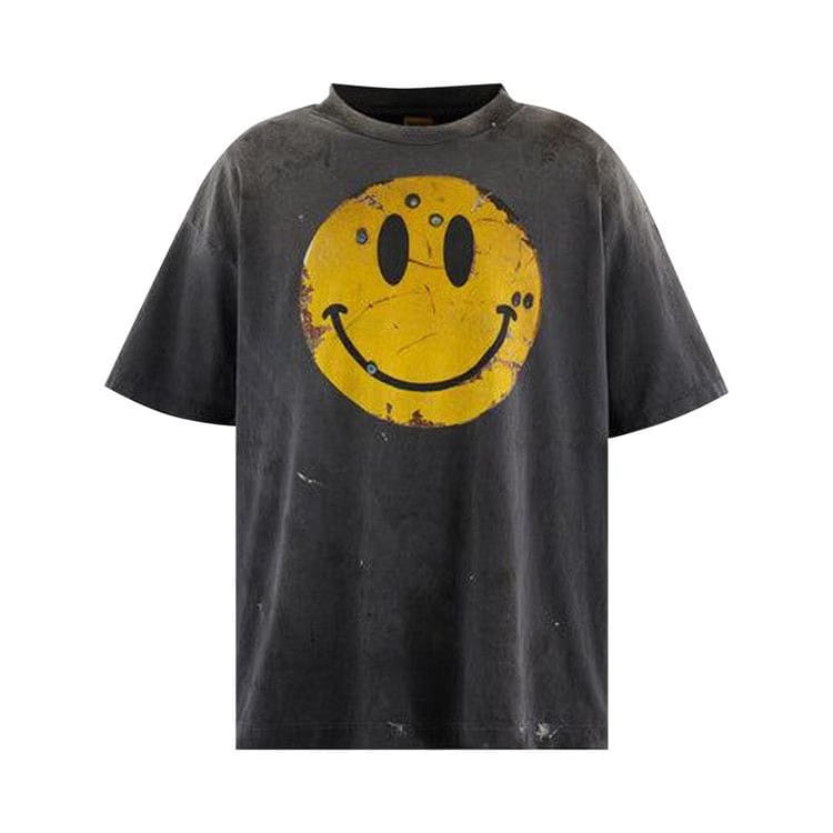 SAINT Mxxxxxx Smile KLF Shorts Sleeve T-Shirt Black