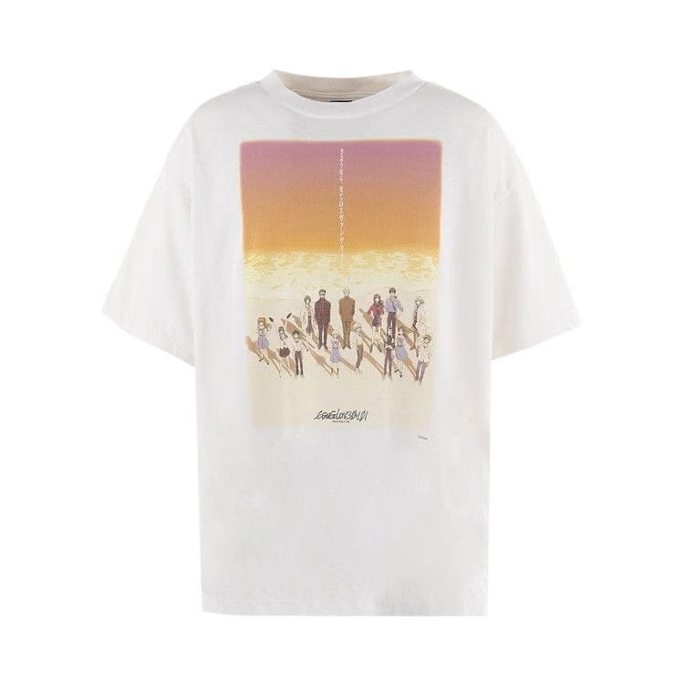 SAINT Mxxxxxx x Evangelion x GEEKS RULE T-Shirt Orange/White