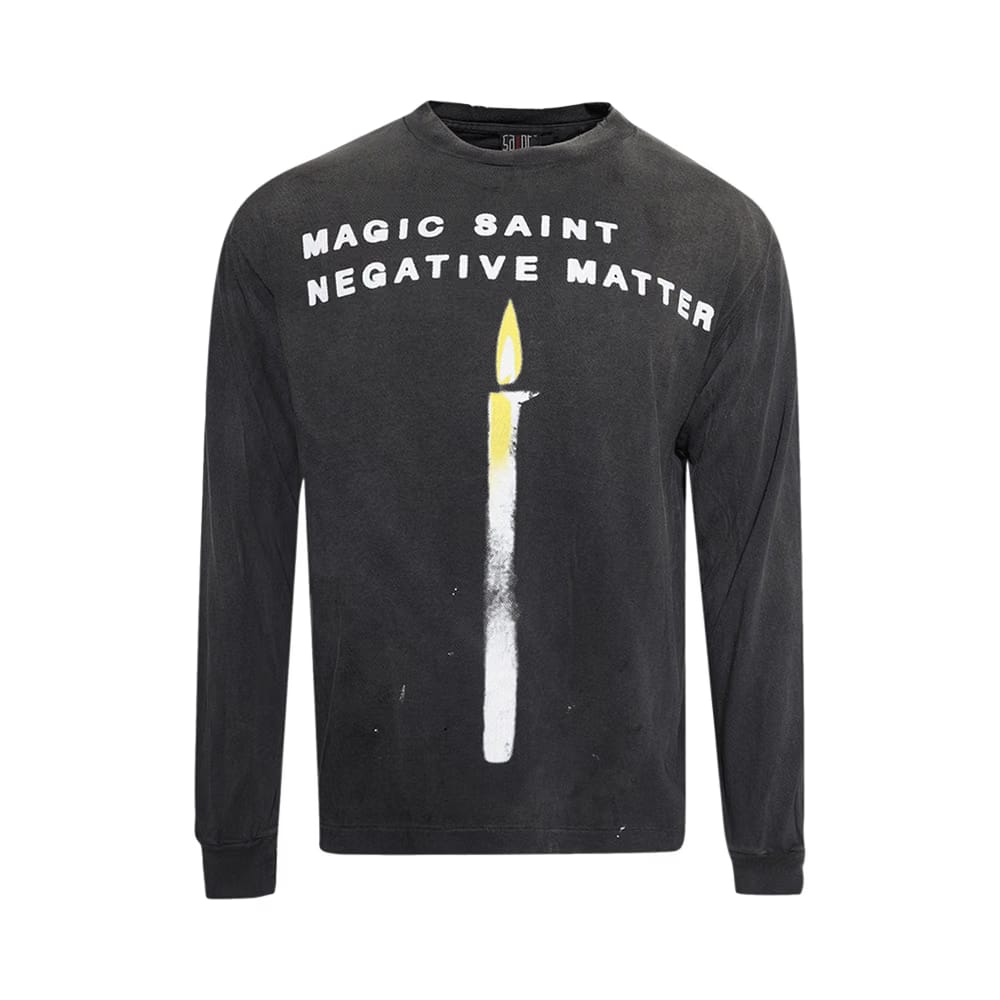 SAINT Mxxxxxx Candle Long-Sleeve T-Shirt Black