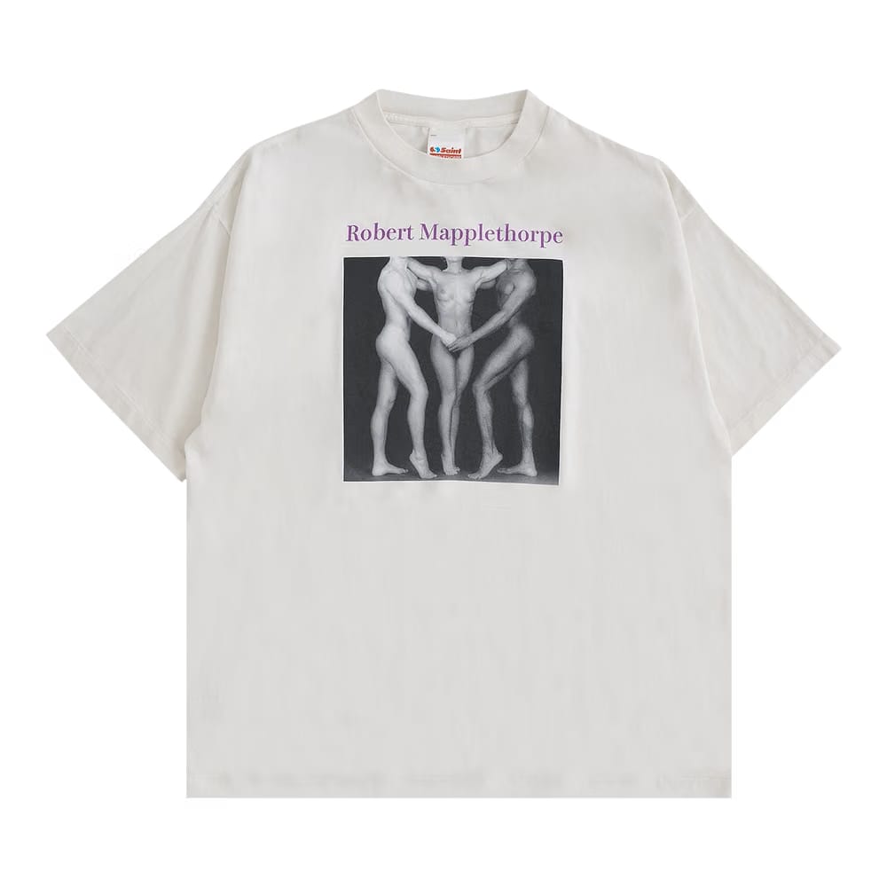 SAINT Mxxxxxx x Robert Mapplethorpe Embrace T-Shirt White