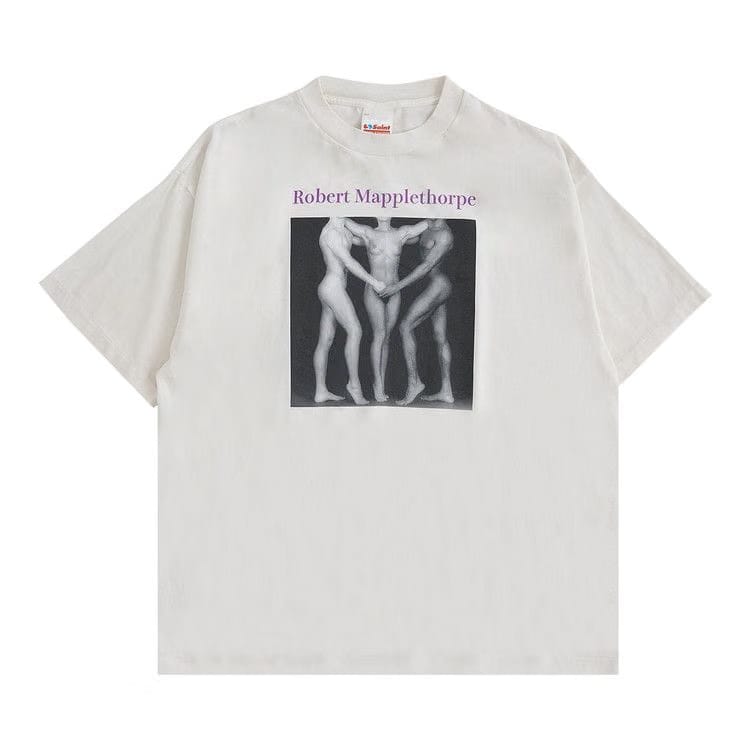 SAINT Mxxxxxx x Robert Mapplethorpe Embrace T-Shirt White