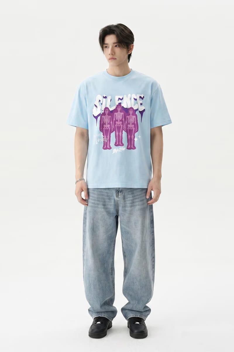 Voyd Cracked Identity Ice Blue T-shirt