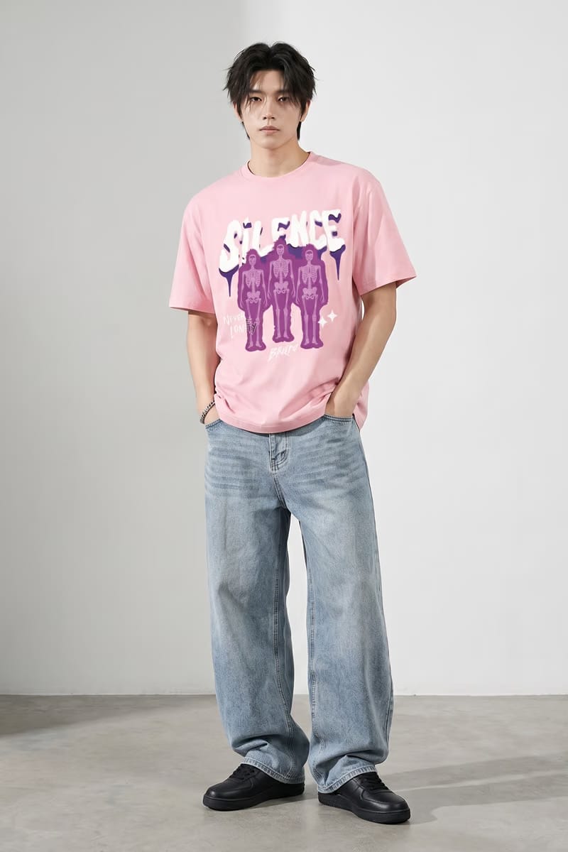 Voyd Cracked Identity Pink T-shirt