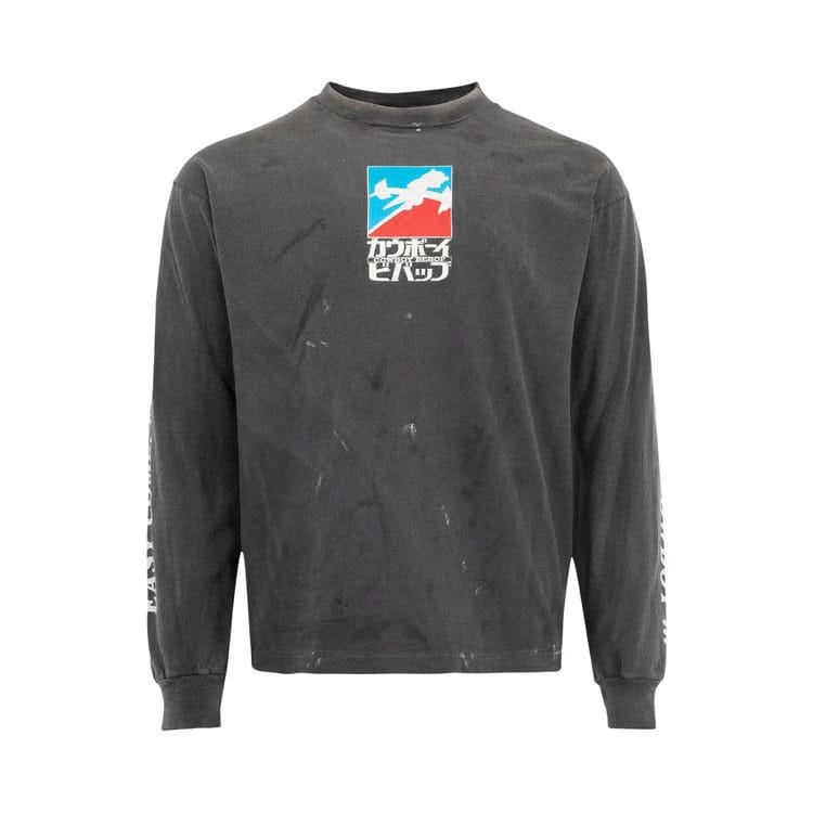 SAINT Mxxxxxx x Cowboy Bebop Easy Come Long-Sleeve T-Shirt Black