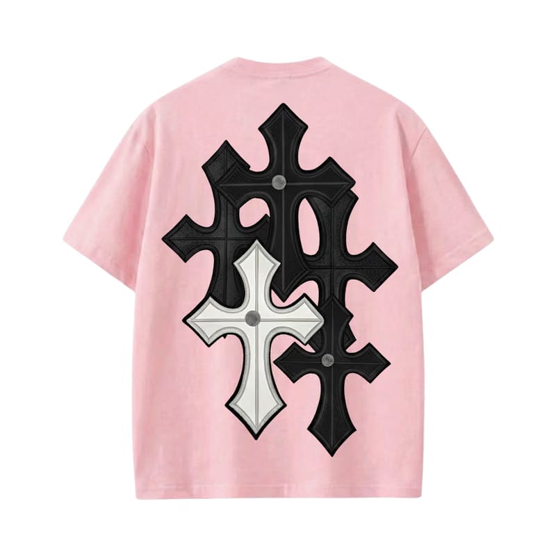 Blacklist Crosses Pink T-Shirt
