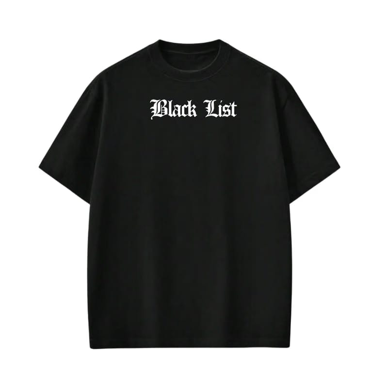 Blacklist Crosses Red Black T-Shirt