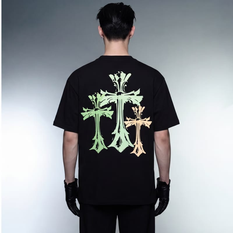 Blacklist Crosses Red Black T-Shirt