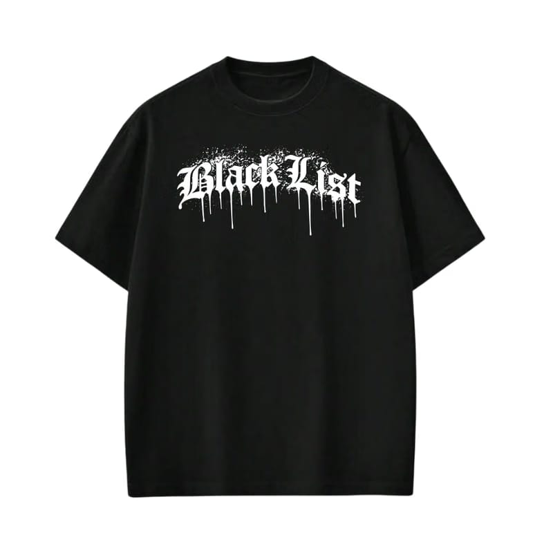 Blacklist Drip White 2.0 Black T-Shirt
