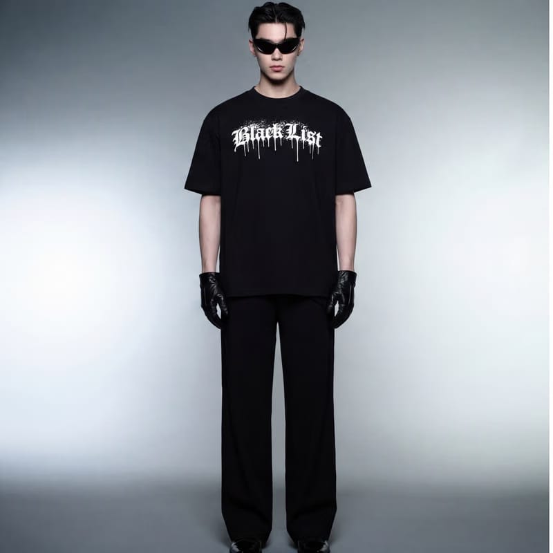 Blacklist Drip White 2.0 Black T-Shirt