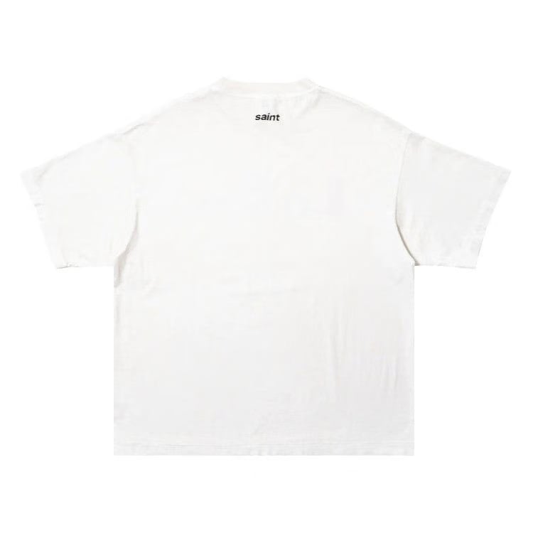 SAINT Mxxxxxx Dirty Pig Shorts-Sleeve T-Shirt White