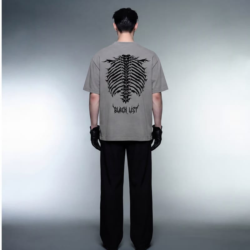 Blacklist Essential Skeleton Gray T-Shirt