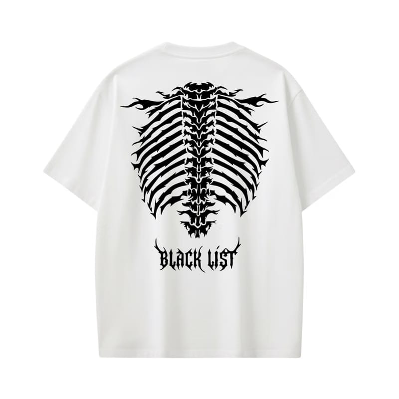 Blacklist Essential Skeleton White T-Shirt