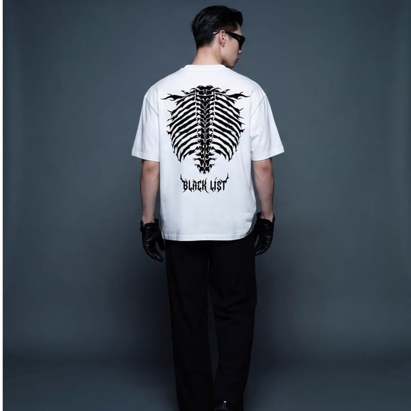 Blacklist Essential Skeleton White T-Shirt