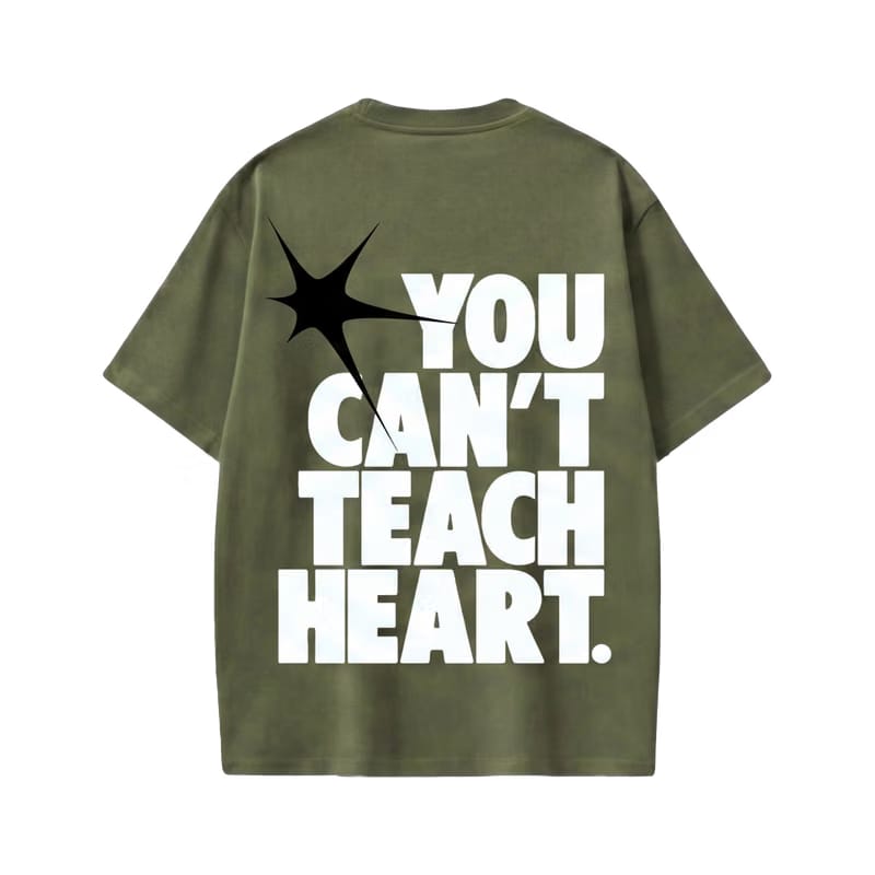 Voyd Raw Heart Code Olive T-shirt