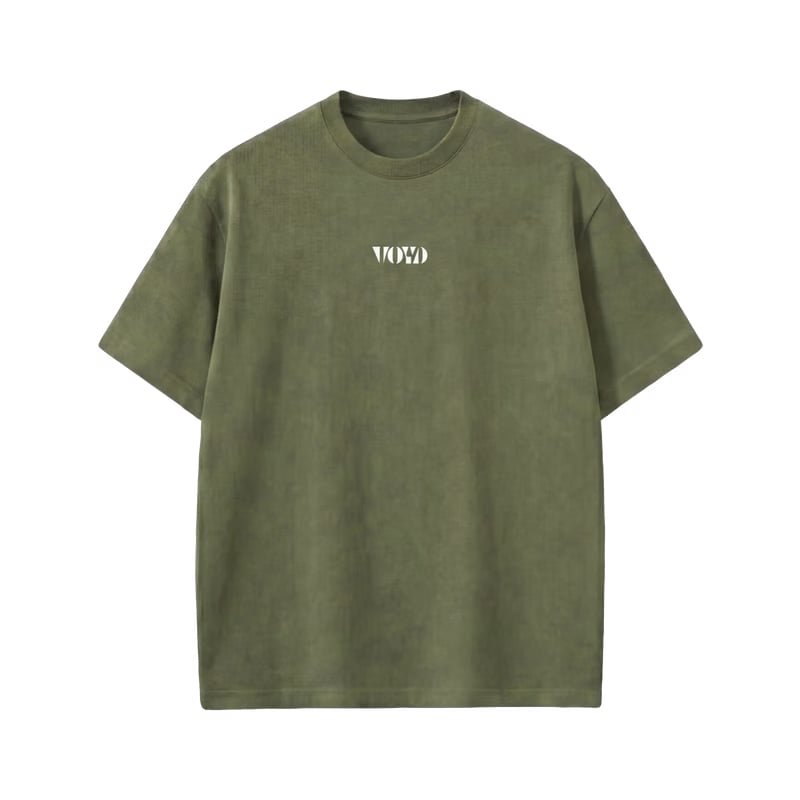 Voyd Raw Heart Code Olive T-shirt