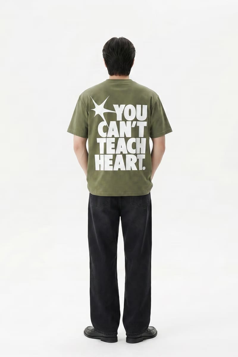 Voyd Raw Heart Code Olive T-shirt