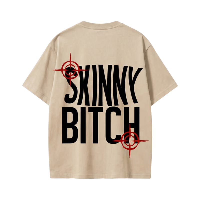 Voyd Skinny Bitch Beige T-shirt