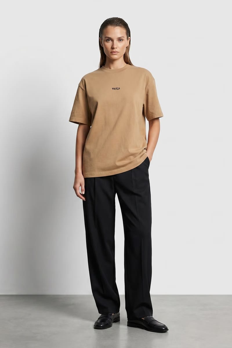 Voyd Skinny Bitch Beige T-shirt