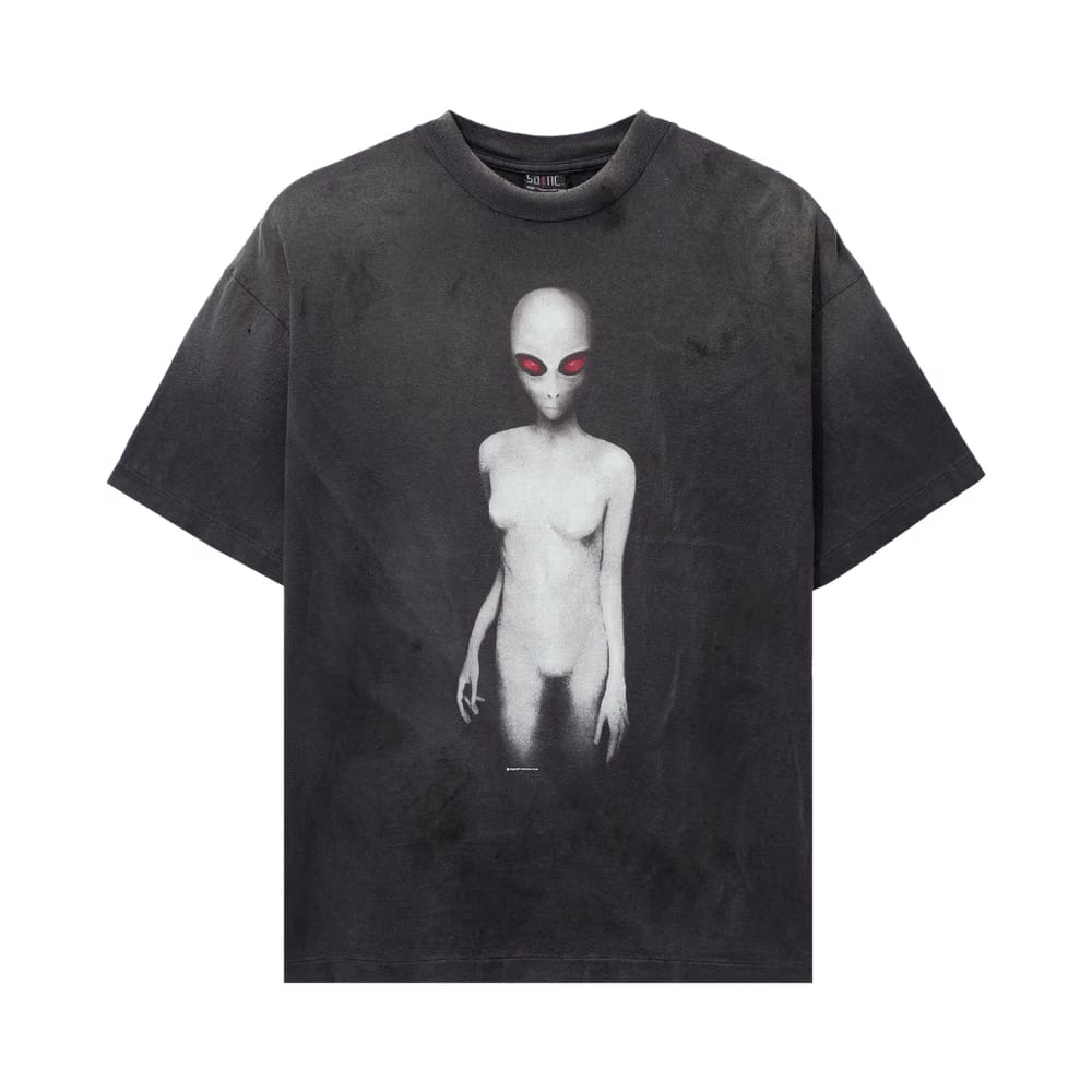 SAINT Mxxxxxx Alien T-Shirt Black