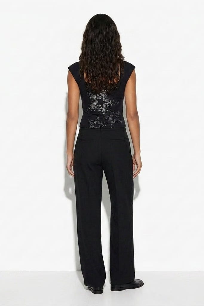 City Off Domes Star Explosion Black Tank Top