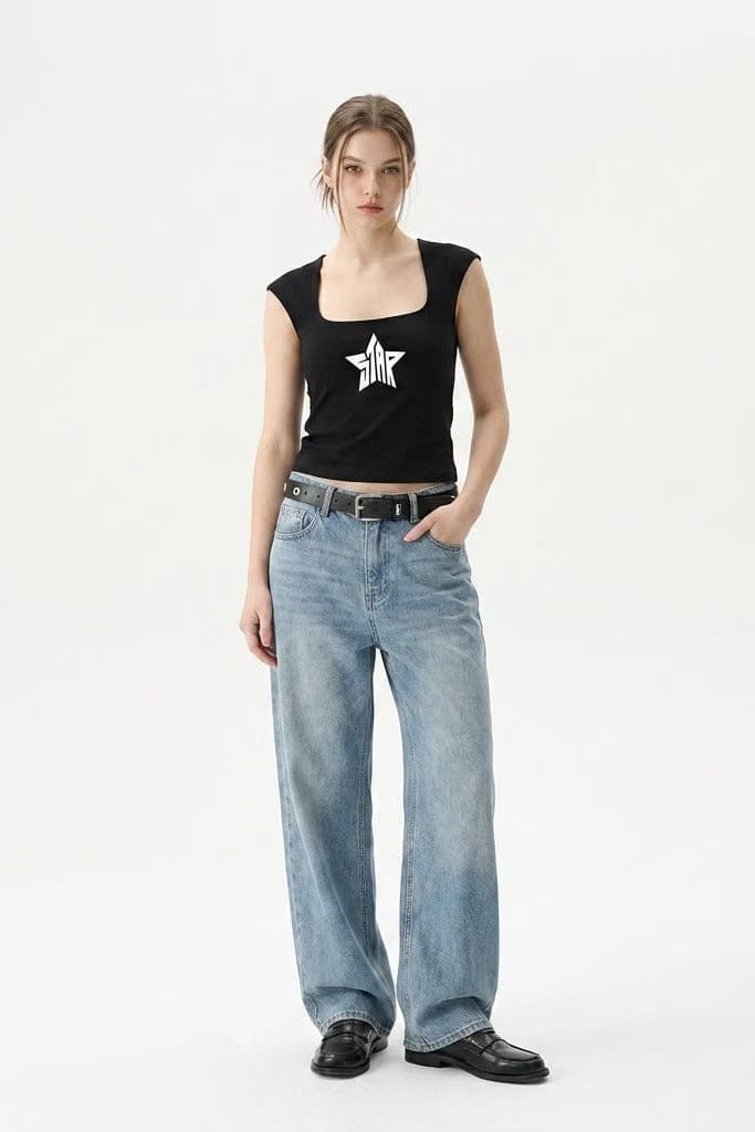 City Off Domes Star Storm Black Tank Top