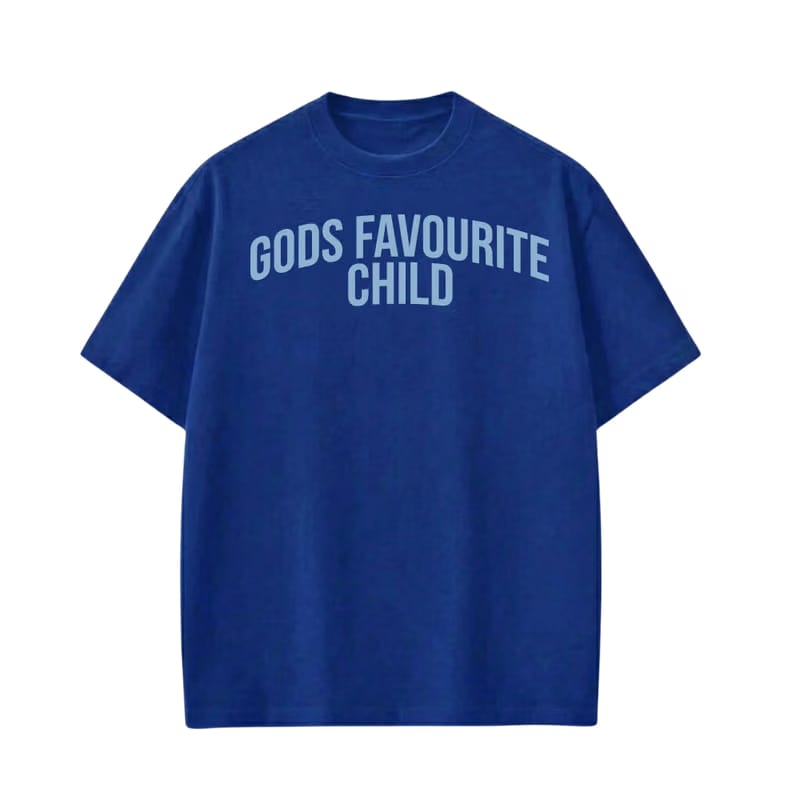 Gods Favourite Child Blue T-Shirt