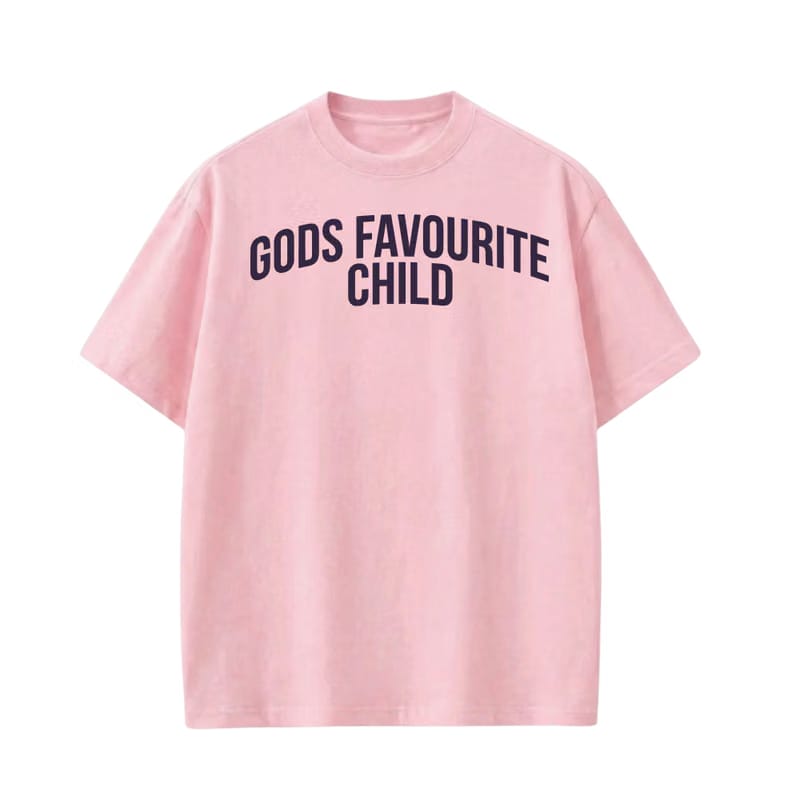 Gods Favourite Child Pink T-Shirt