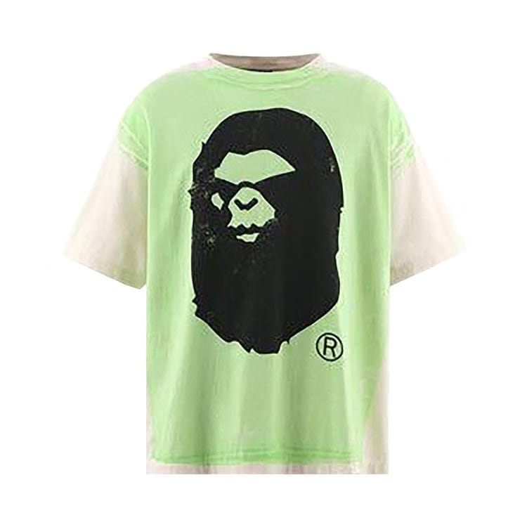 SAINT Mxxxxxx x BAPE Handprint T-Shirt White Green