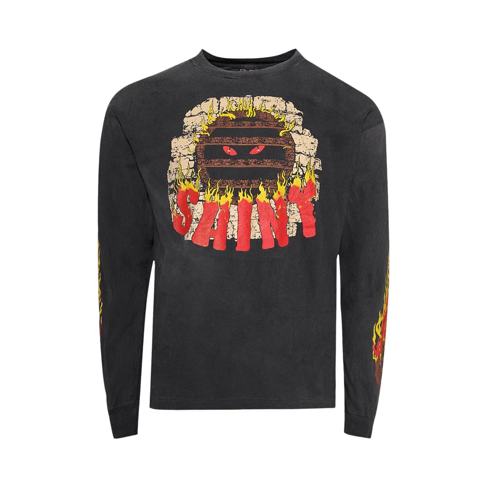 SAINT Mxxxxxx Live In Hell Long-Sleeve T-Shirt Black