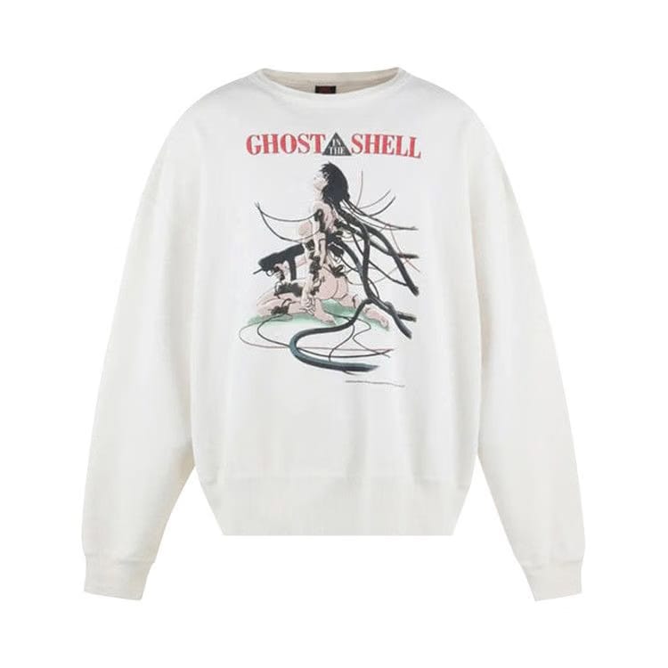 SAINT Mxxxxxx x Ghost in the Shell Crewneck Sweatshirt White