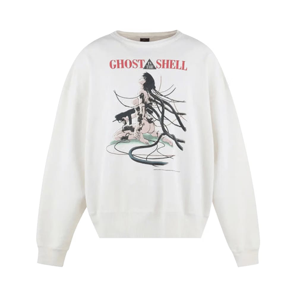 SAINT Mxxxxxx x Ghost in the Shell Crewneck Sweatshirt White