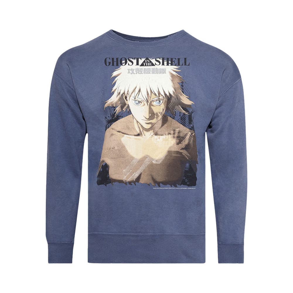 SAINT Mxxxxxx x Ghost In The Shell Crewneck Sweatshirt Navy
