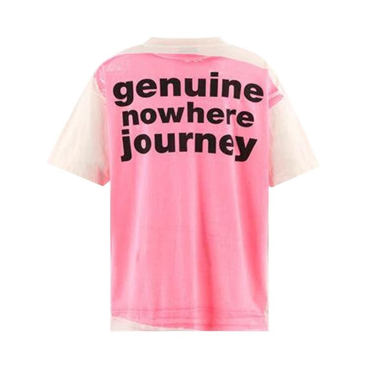 SAINT Mxxxxxx Handprint Bape Shorts Sleeve T-Shirt White/Pink