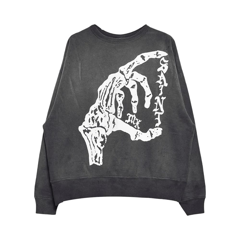 SAINT Mxxxxxx Bone Saint Crewneck Sweatshirt Black