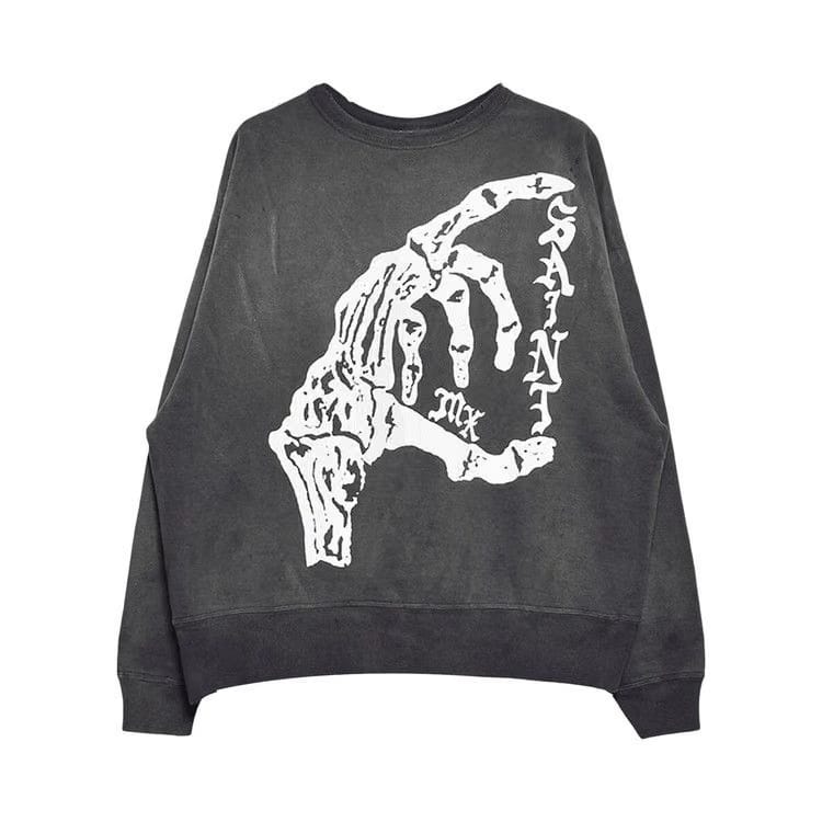 SAINT Mxxxxxx Bone Saint Crewneck Sweatshirt Black