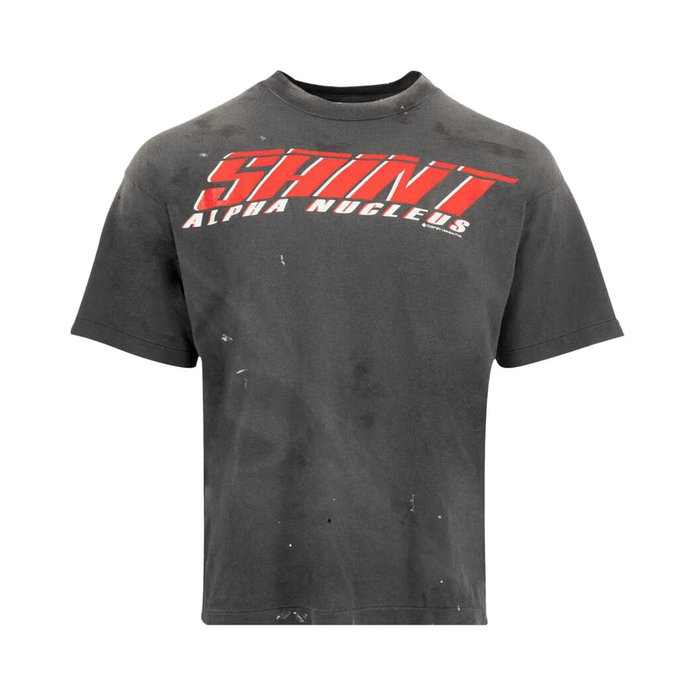 SAINT Mxxxxxx Saint Alpha Shorts-Sleeve T-Shirt Black