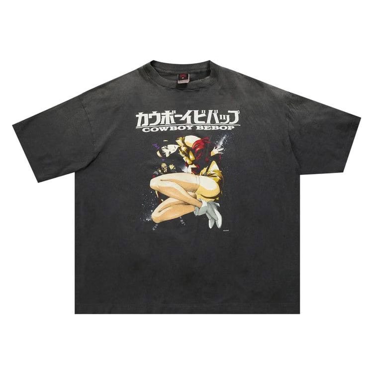 SAINT Mxxxxxx x Cowboy Bebop Shorts-Sleeve T-Shirt Black