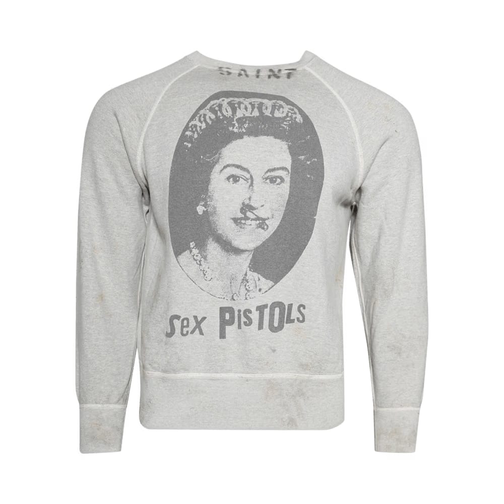 SAINT Mxxxxxx x Sex Pistols Queen Sweatshirt Grey
