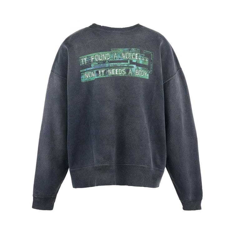 SAINT Mxxxxxx x Ghost in the Shell Crewneck Sweatshirt Black