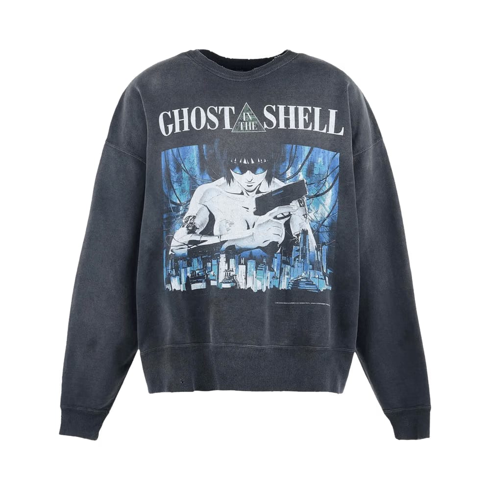 SAINT Mxxxxxx x Ghost in the Shell Crewneck Sweatshirt Black