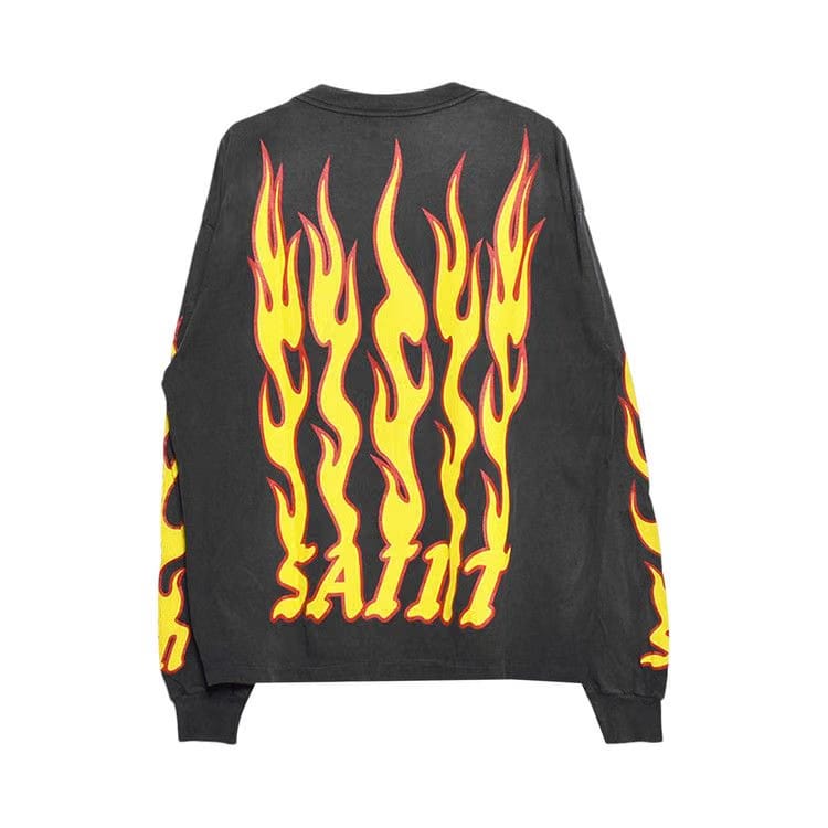 SAINT Mxxxxxx Soul On Fire Long-Sleeve T-Shirt Black