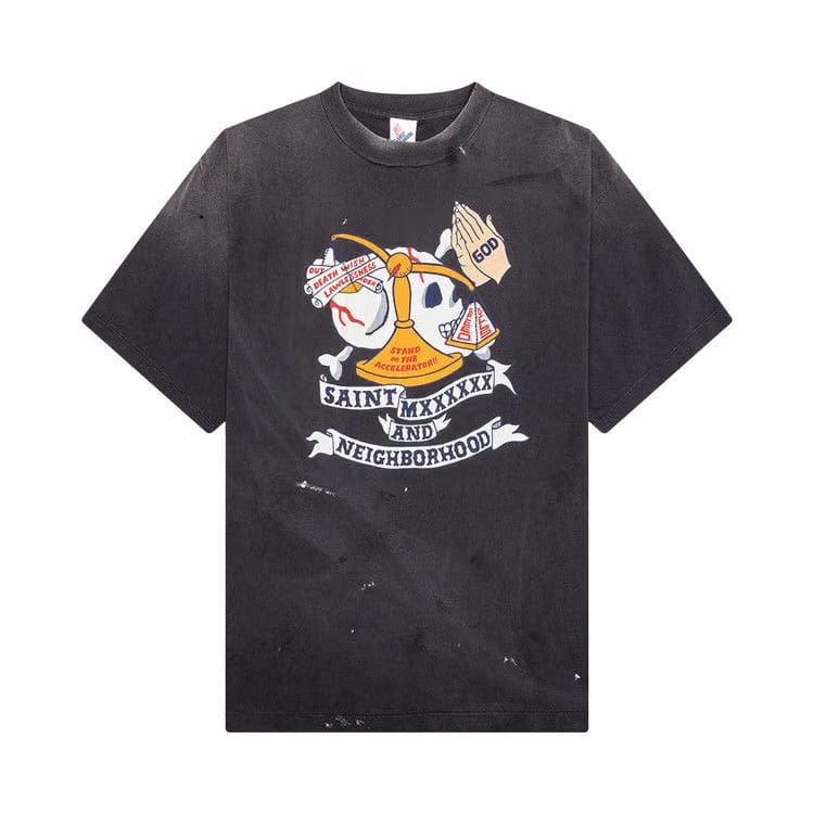 SAINT Mxxxxxx x Neighborhood Pray T-Shirt Black