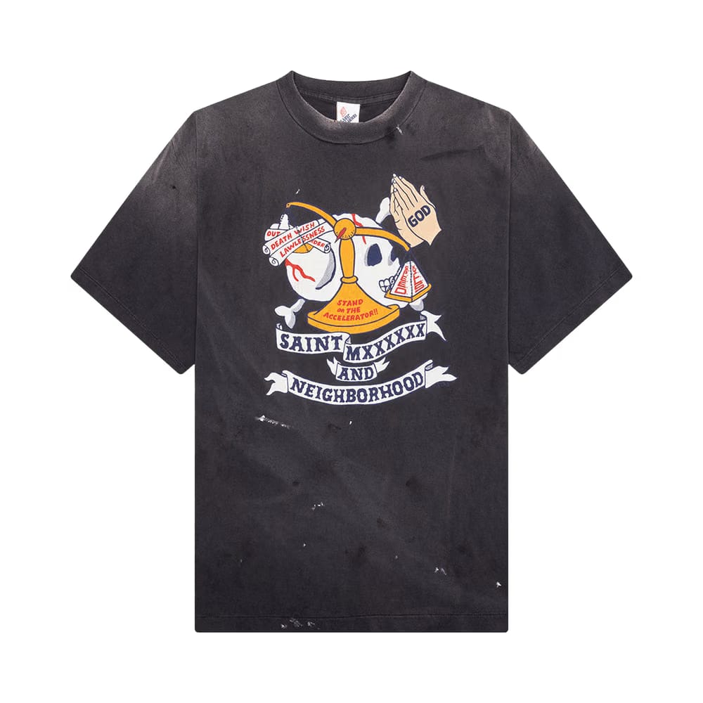 SAINT Mxxxxxx x Neighborhood Pray T-Shirt Black