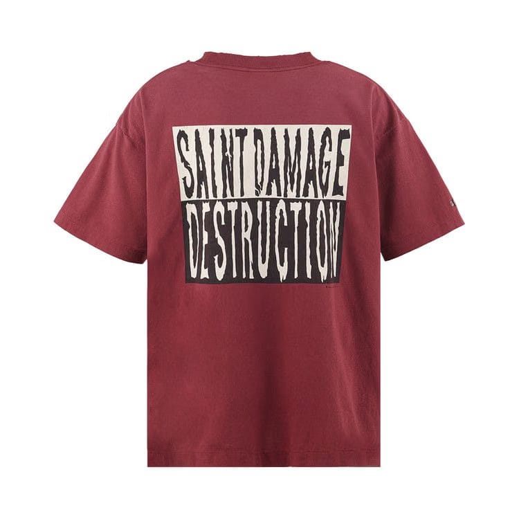 SAINT Mxxxxxx ? Shorts-Sleeve T-Shirt Burgundy