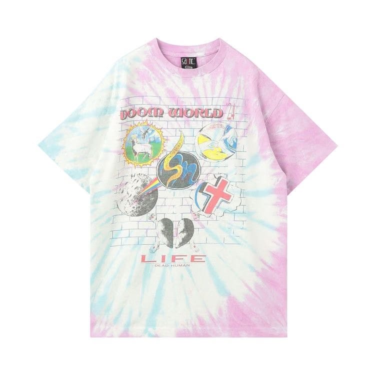 SAINT Mxxxxxx Door WRLD T-Shirt Tie Dye