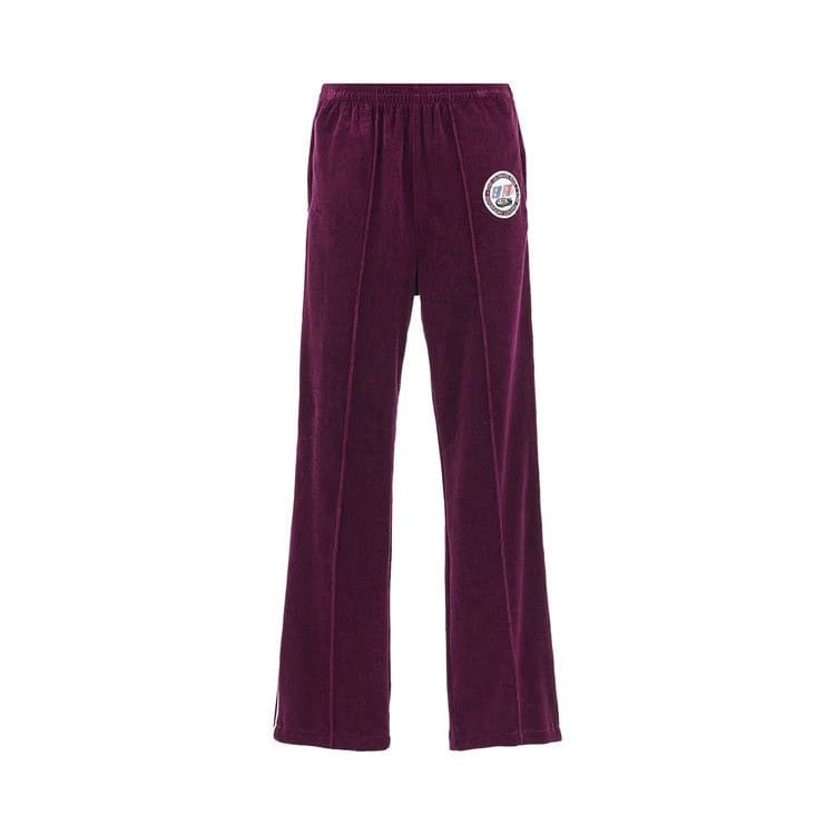 SAINT Mxxxxxx Velour Track Pants Burgundy