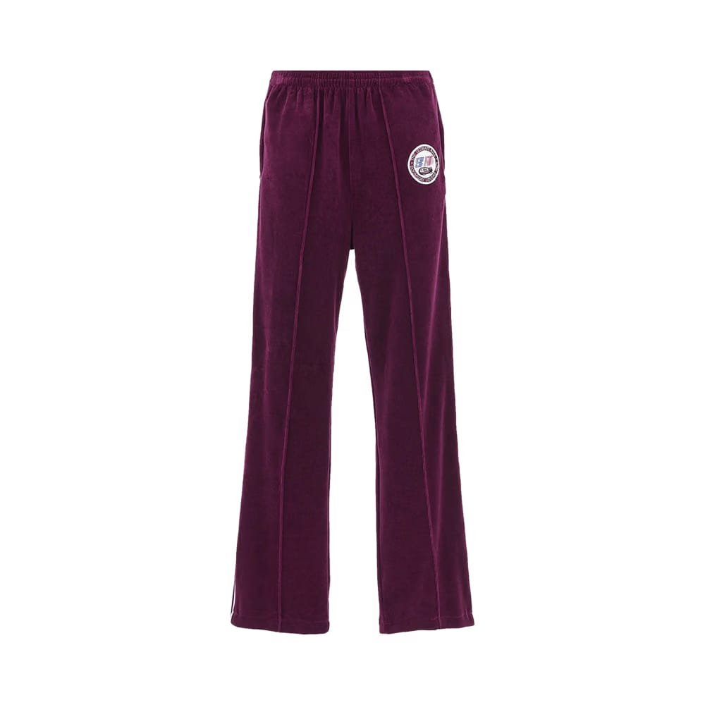 SAINT Mxxxxxx Velour Track Pants Burgundy