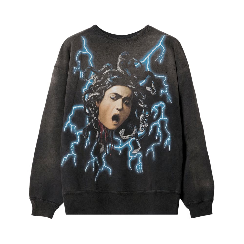SAINT Mxxxxxx Medusa Crewneck Black