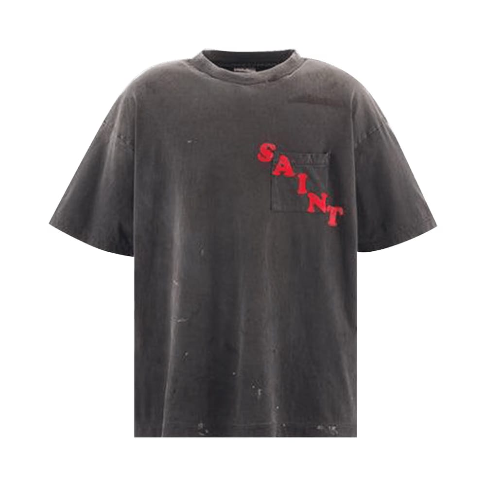 SAINT Mxxxxxx Pocket Shorts Sleeve T-Shirt Black