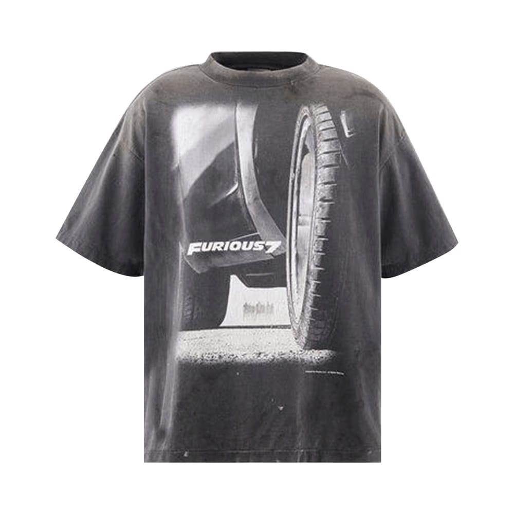 SAINT Mxxxxxx Furious 7 Shorts Sleeve T-Shirt Black